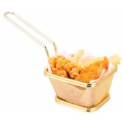 Корзинка для подачи «Gold» 10,5*9*6,5 см, металл, P.L. Proff Cuisine