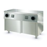 СТОЛ-ТУМБА с диспенсерами для стаканов СТД-2/1200-2 купе (294971)