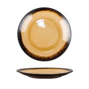 Тарелка d=27 см,каменная керамика,серия «2022 Spider Silk-Yellow»  P.L.