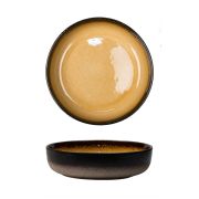 Салатник d=24,5*h 6,3 см,каменная керамика,серия «2022 Spider Silk-Yellow»  P.L.