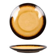 Тарелка d=23 см,каменная керамика,серия «2022 Spider Silk-Yellow»  P.L.