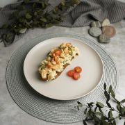 Тарелка с бортом d=30 cм,фарфор «NOBLE» серия «Fine Plus-Light Grey»