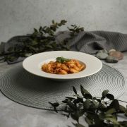 Тарелка глубокая d=23 cм, 300мл, фарфор «NOBLE» серия «Fine Plus-Light Grey»