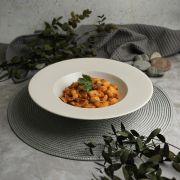 Тарелка глубокая d=27 cм, 450 мл, фарфор «NOBLE» серия «Fine Plus-Light Grey»