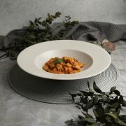 Тарелка глубокая d=30 cм, 700 мл, фарфор «NOBLE» серия «Fine Plus-Light Grey»