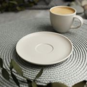 Блюдце д/кофейной чашки d=12,5 cм,фарфор «NOBLE» серия «Fine Plus-Light Grey»