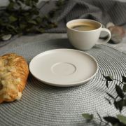 Блюдце д/чайной чашки d=15 см,фарфор «NOBLE» серия «Fine Plus-Light Grey»