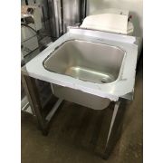Ванна моечная односекционная Luxstahl ВМ1 7/7/8.5 (0.8)